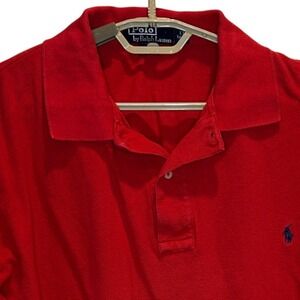 Polo Ralph Lauren Polo Shirt LT Men's Red Short Sleeve Cotton Large Tall Fit